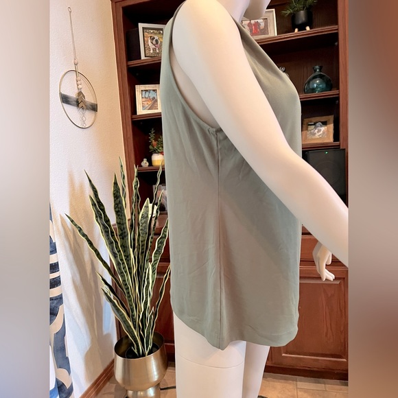 Catherine Malandrino Olive Green High Neck Tank Size XL - Picture 2 of 8